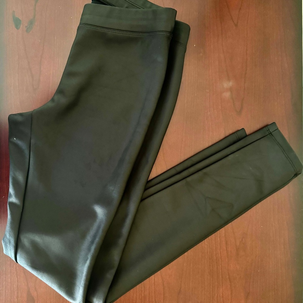 Express faux leather Leggings, Black, Size Small